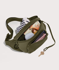 Jax Large Fanny Pack in Dark Moss