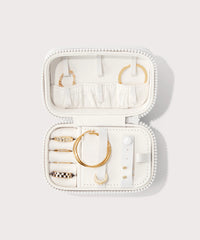 Frankie Jewelry Case in Moonbeam, Small