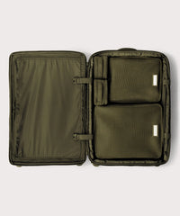 Sydney Checked Luggage in Dark Moss, Larger - 28.5 inch