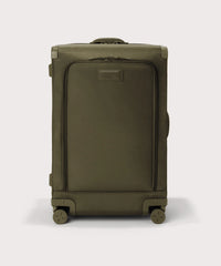 Sydney Checked Luggage in Dark Moss, Larger - 28.5 inch