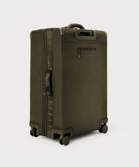 Sydney Checked Luggage in Dark Moss, Larger - 28.5 inch