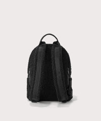Dakota Backpack in Onyx Shearling , Small