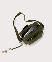 Micah Crossbody in Dark Moss