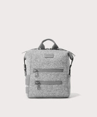 Indi Diaper Backpack in Heather Grey, Small