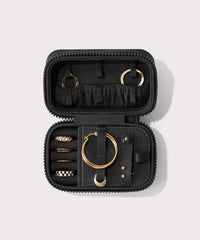Frankie Jewelry Case in Onyx, Small