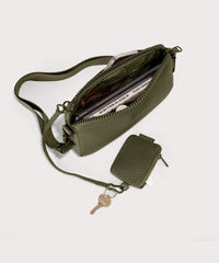 Nora Shoulder Bag in Dark Moss