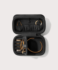Frankie Jewelry Case in Onyx, Small