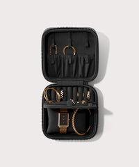 Frankie Jewelry Case in Onyx, Large
