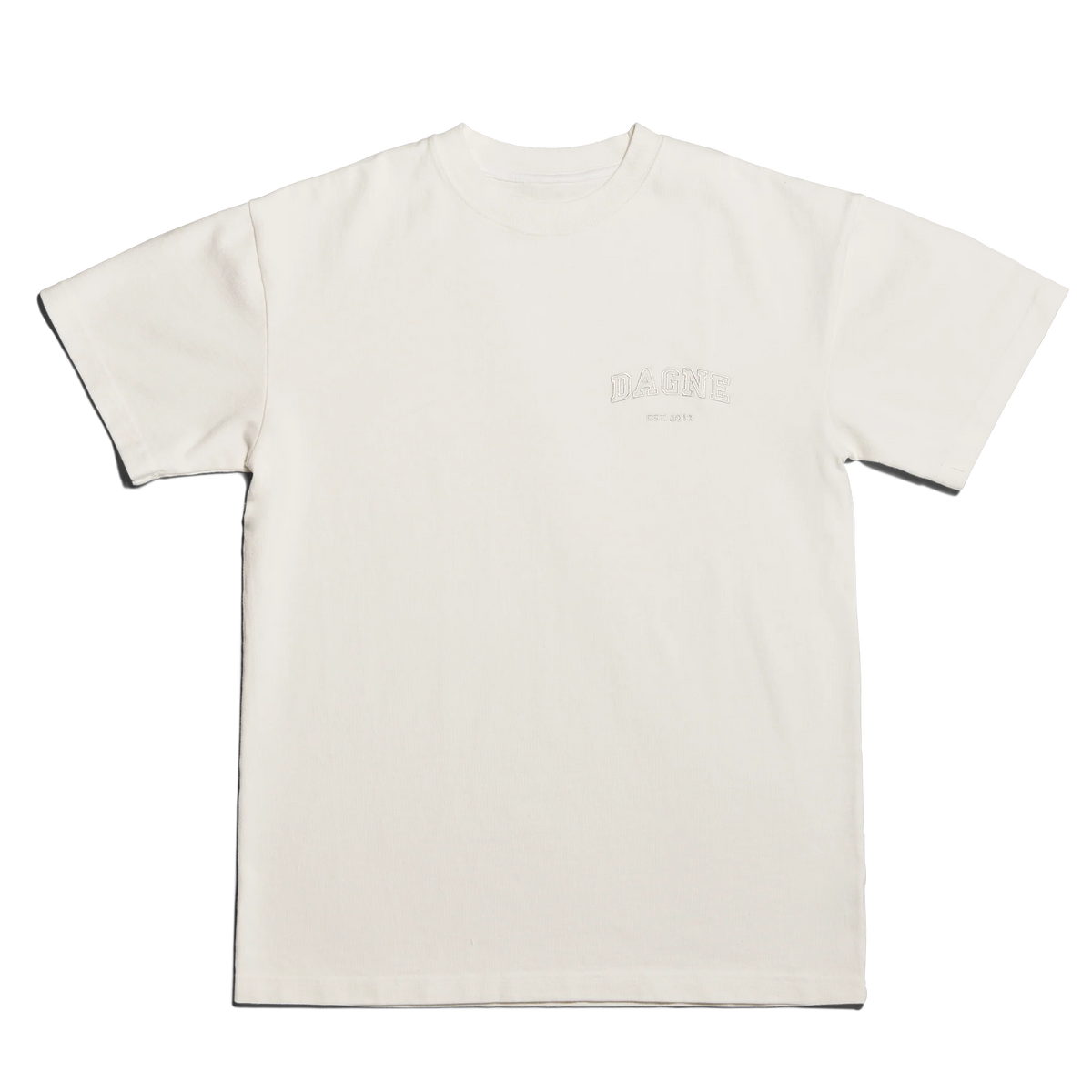 Varsity Logo T-shirt in Moonbeam, Medium