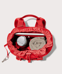 Rhys Drawstring Pack in Cherry