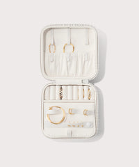 Frankie Jewelry Case in Moonbeam, Large